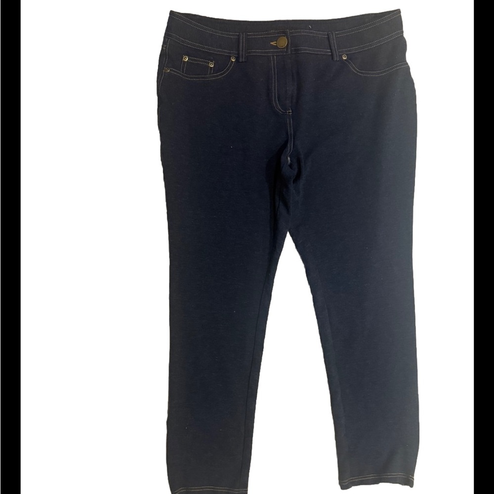 INC International Concepts Skinny Blue Denim Jeans Stretch Size 16
